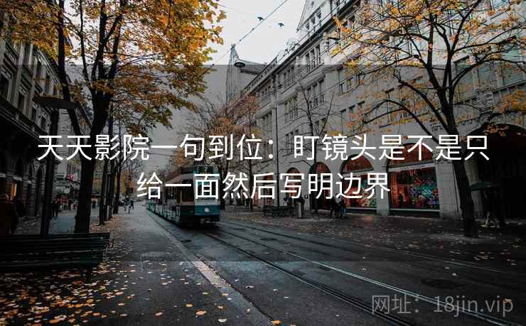 天天影院一句到位：盯镜头是不是只给一面然后写明边界